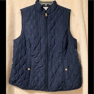 Croft & Barrow women’s  blue quilted vest